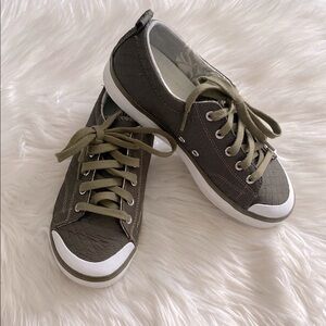 Keen Olive Green Quilted Sneakers